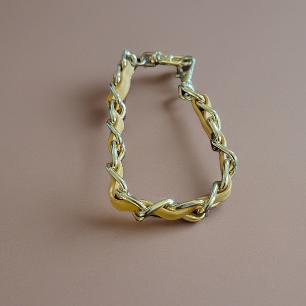 Vintage Gold and Silver Twisted Bracelet